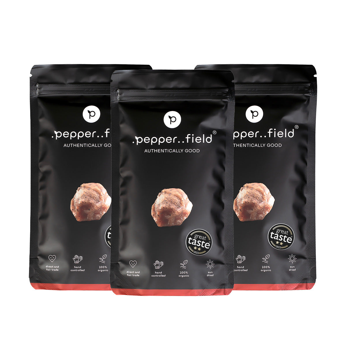 Multipack de poivre rouge de Kampot (3× 50 g)