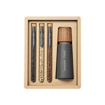 Scandinavian Grinder with a set of test tubes with Kampot  pepper in a gift cardboard box (3× 10 g)