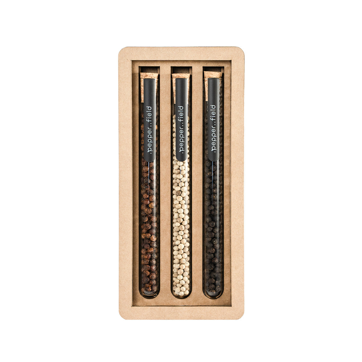 Set of small test tubes (3x10 g) in a gift box made of designer cardboard
