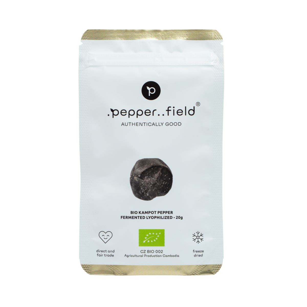 BIO Kampotský pepř fermentovaný, lyofilizovaný a solený 20 g