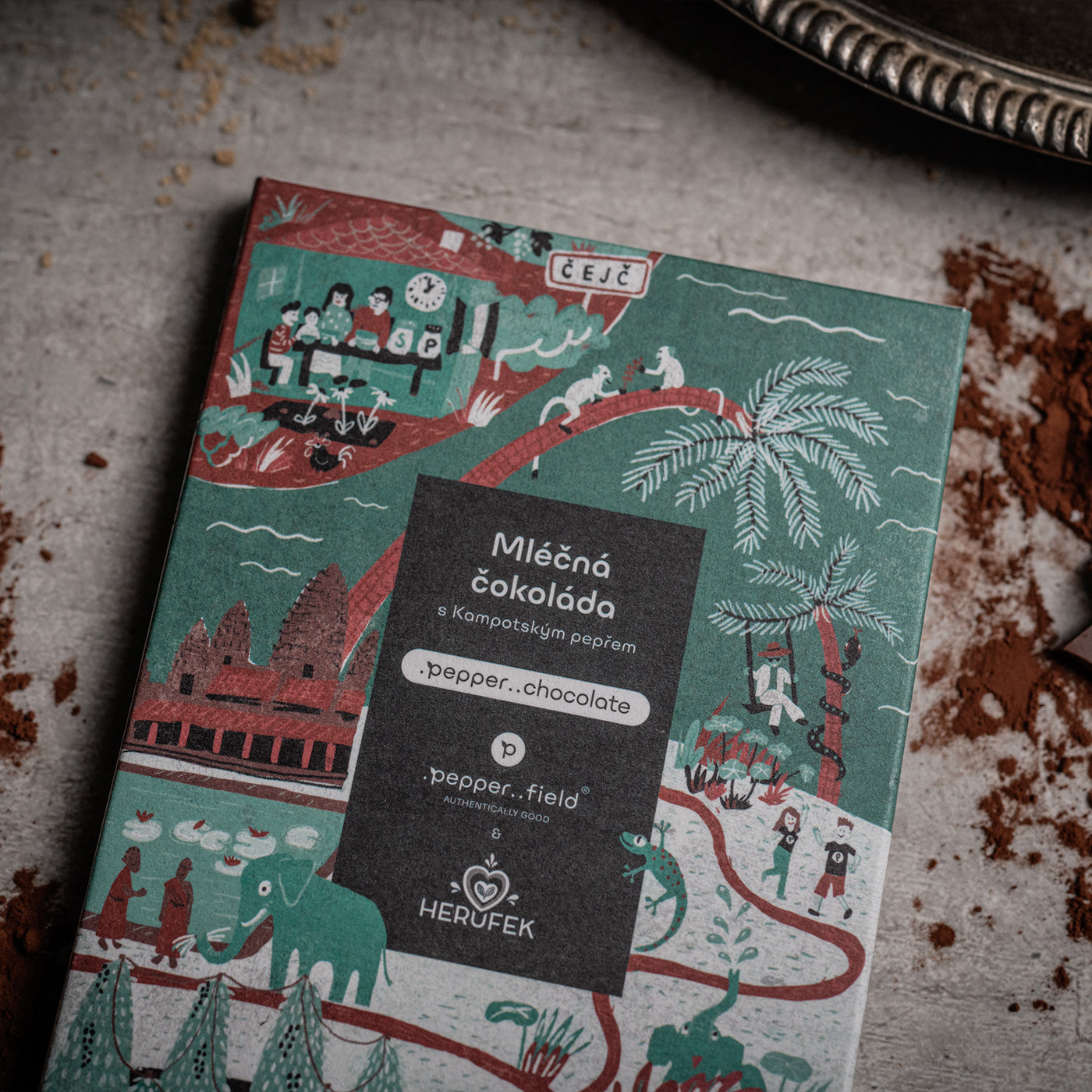 Mléčná čokoláda s Kampotským pepřem – .pepper..chocolate 50 g