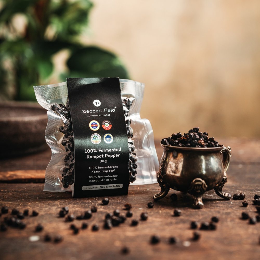 Fermentovaný solený Kampotský pepř 40 g