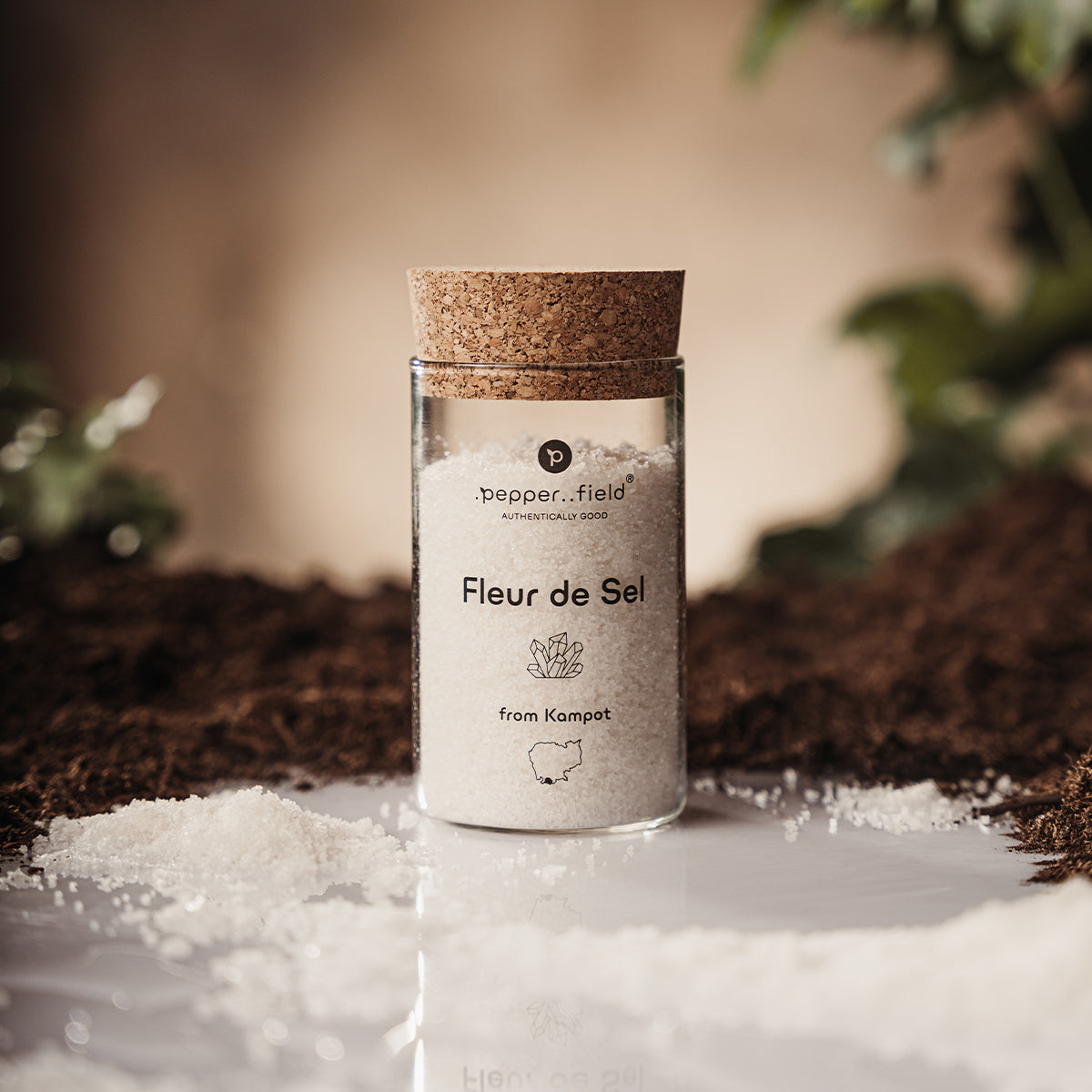 Solný květ – Fleur de Sel ve skleněné dóze 160 g