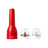 FinaMill red, rechargeable Grinder with two containers 