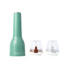 FinaMill green, rechargeable Grinder with two containers 