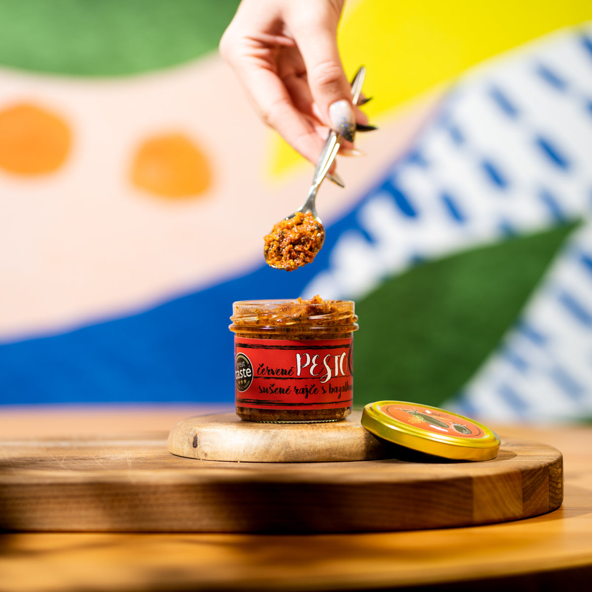 Pesto sušené rajče s bazalkou, 120g