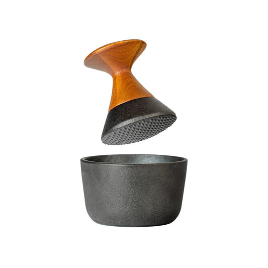 Hand cast iron mortar .pepper..mortar (10cm)