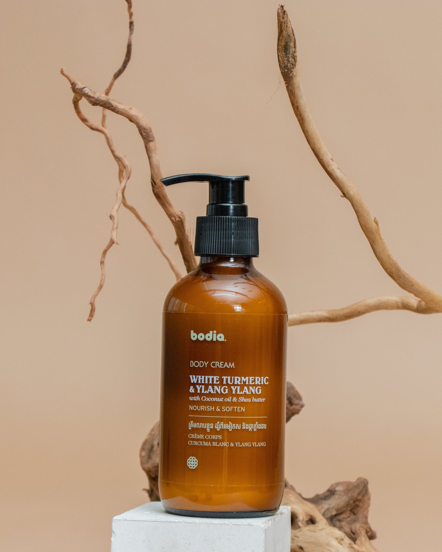 Tělový krém – bílá kurkuma & ylang-ylang