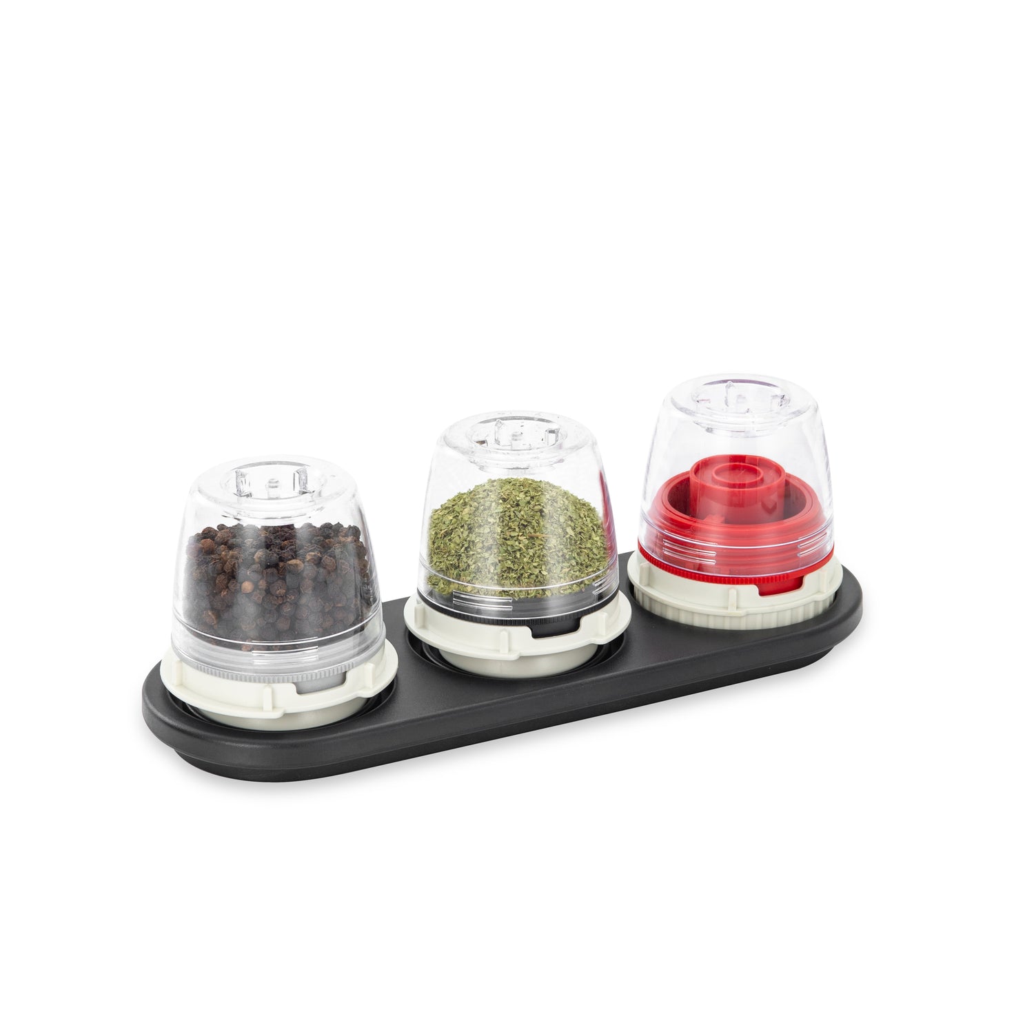 Finamill pedestal for 3 trays, black 