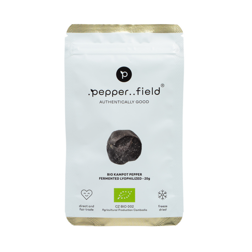 BIO Kampotský pepř fermentovaný, lyofilizovaný a solený