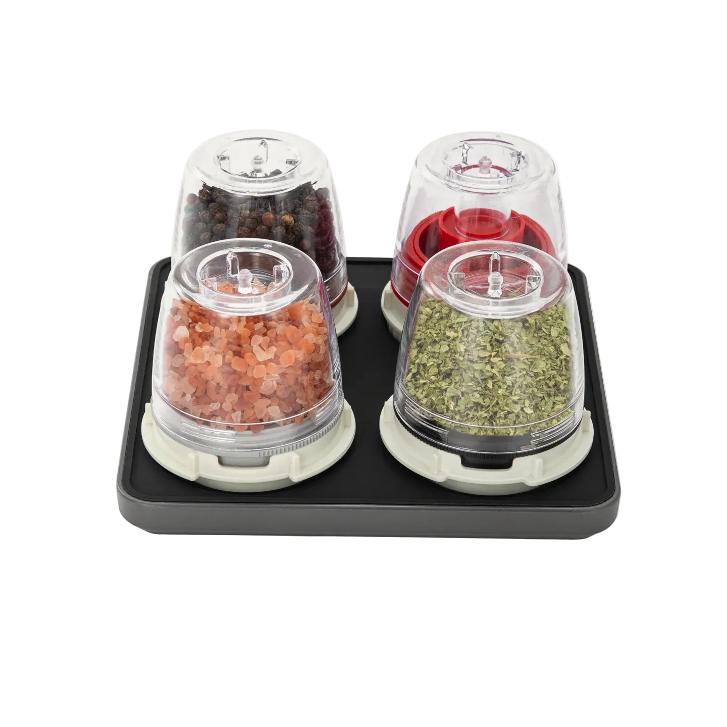 FinaMill podstavec na 4 zásobníky, čierny 